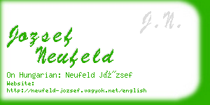 jozsef neufeld business card